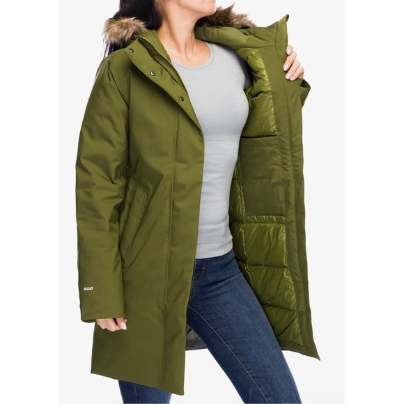 The North Face Arctic Down Parka Women's Size Small Forest Olive 60807 NEW - Picture 6 of 10